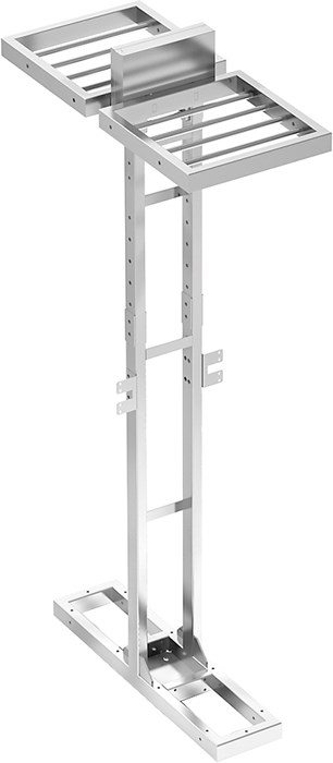 DOUBLE FRONT UPRIGHT - 2 GRIDS 40 CM