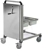 TROLLEY WITH ADJUSTABLE HEIGHT FOR CONTAINERS