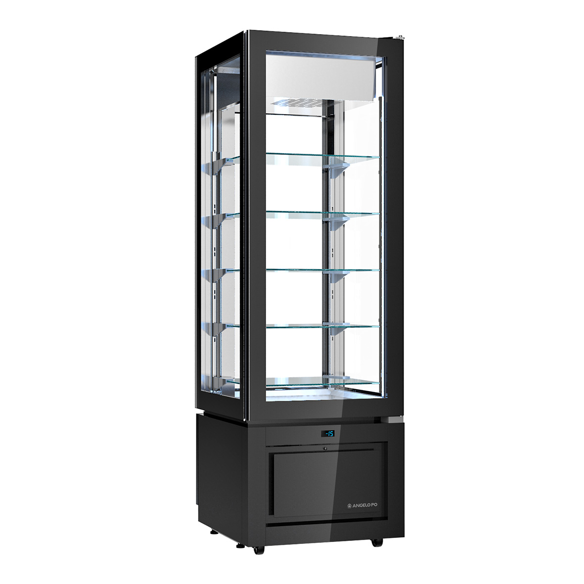 VETRINA VERTICALE REFRIGERATA -22 ÷ +5°C COLORE NERO