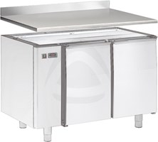 ONE-SIDED TOP 4 CM H WITH REAR SPLASHBACK, FOR REFRIGERATED COUNTER 115 cm