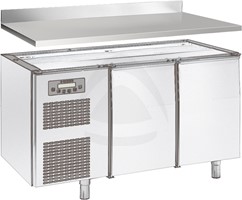 ONE-SIDED TOP 4 CM H WITH REAR SPLASHBACK, FOR REFRIGERATED COUNTER 140 cm