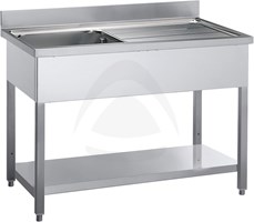 OPEN SINK 1 BOWL CM 50X50X30H RIGHT DRAINER