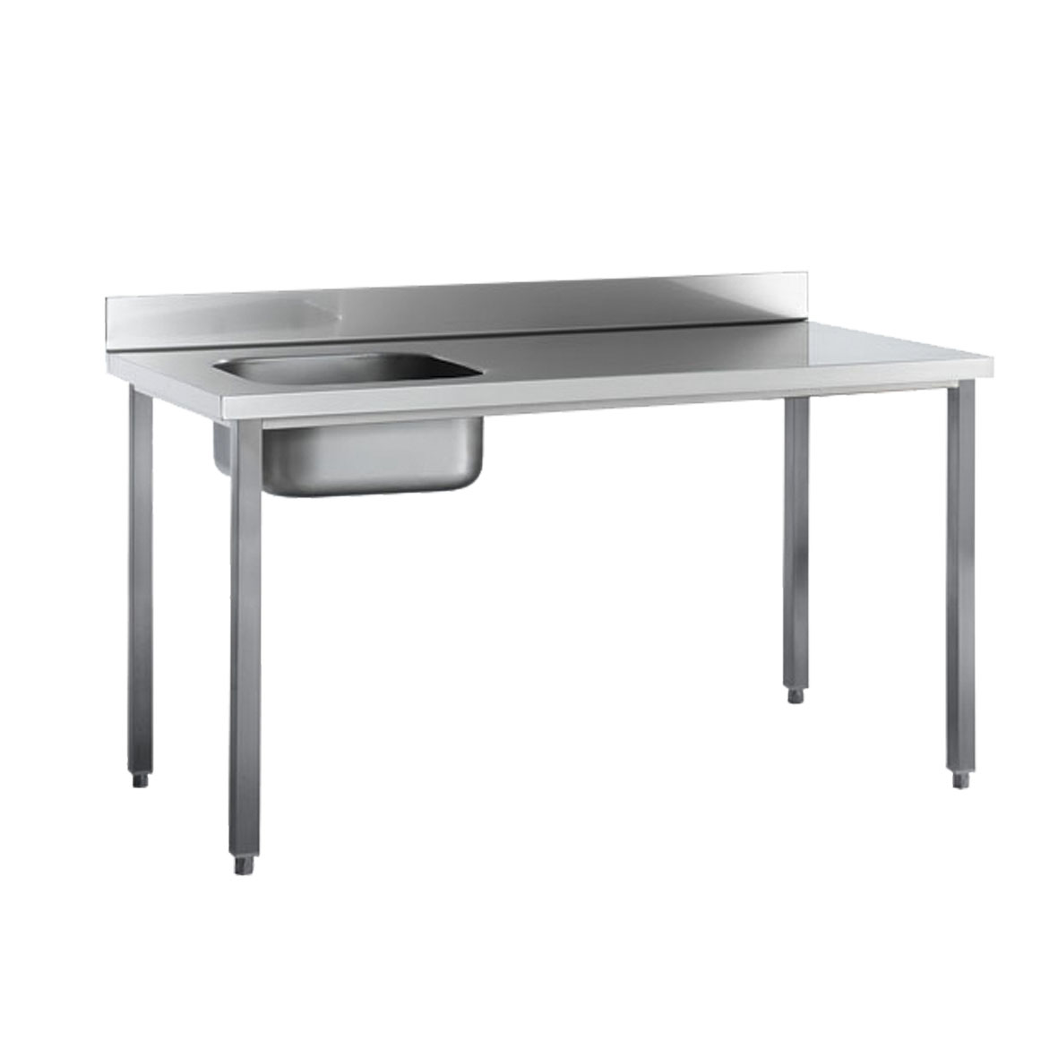 MESA CON PETO POSTERIOR SENO IZQUIERDO 180 CM