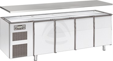 DOUBLE-SIDED SINGLE TOP 4 CM H, FOR REFRIGERATED COUNTER 230 cm