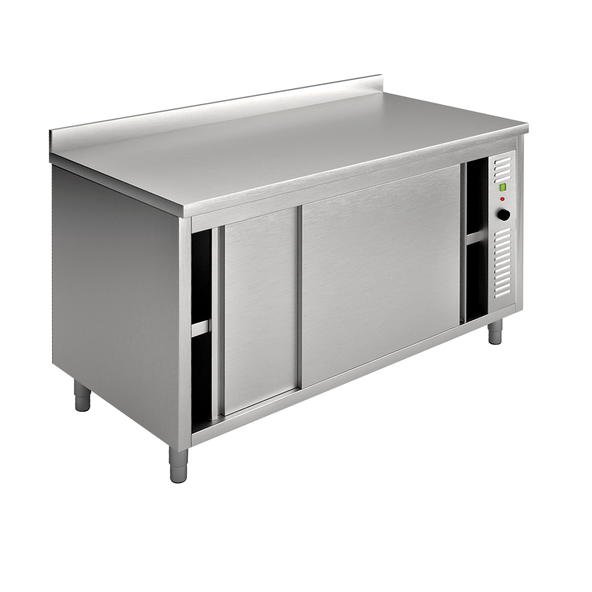 Electric hot cupboard with rear splashback 120x70c