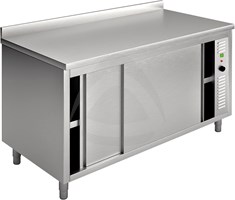 Table armoire chaude avec dosseret arrière 120x70 cm