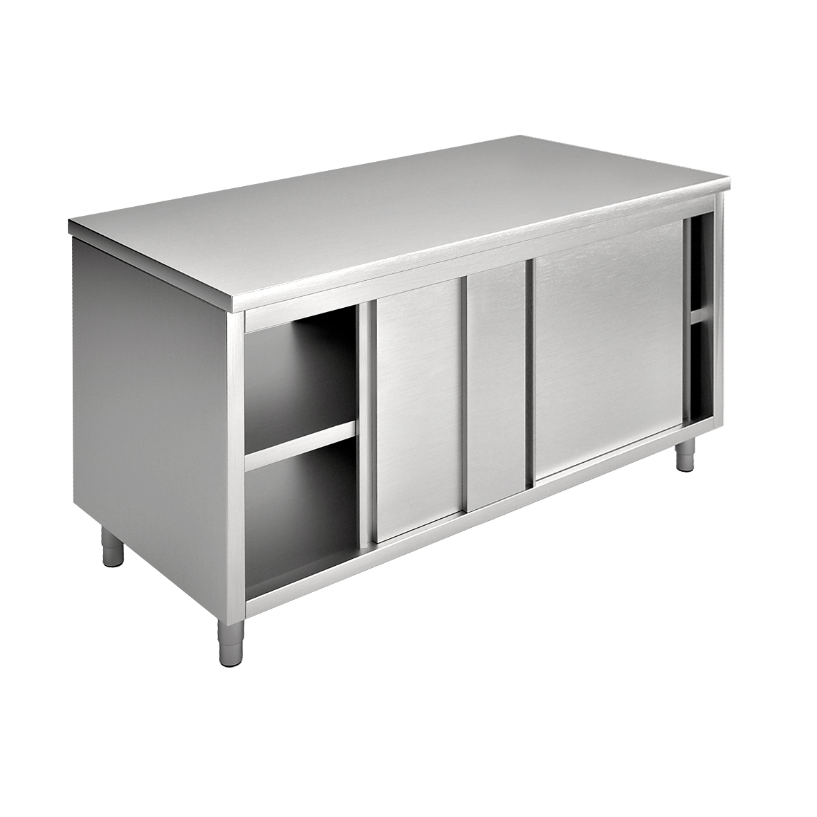 CUPBOARD WITH SLIDING DOORS, DOUBLE SIDE TOP