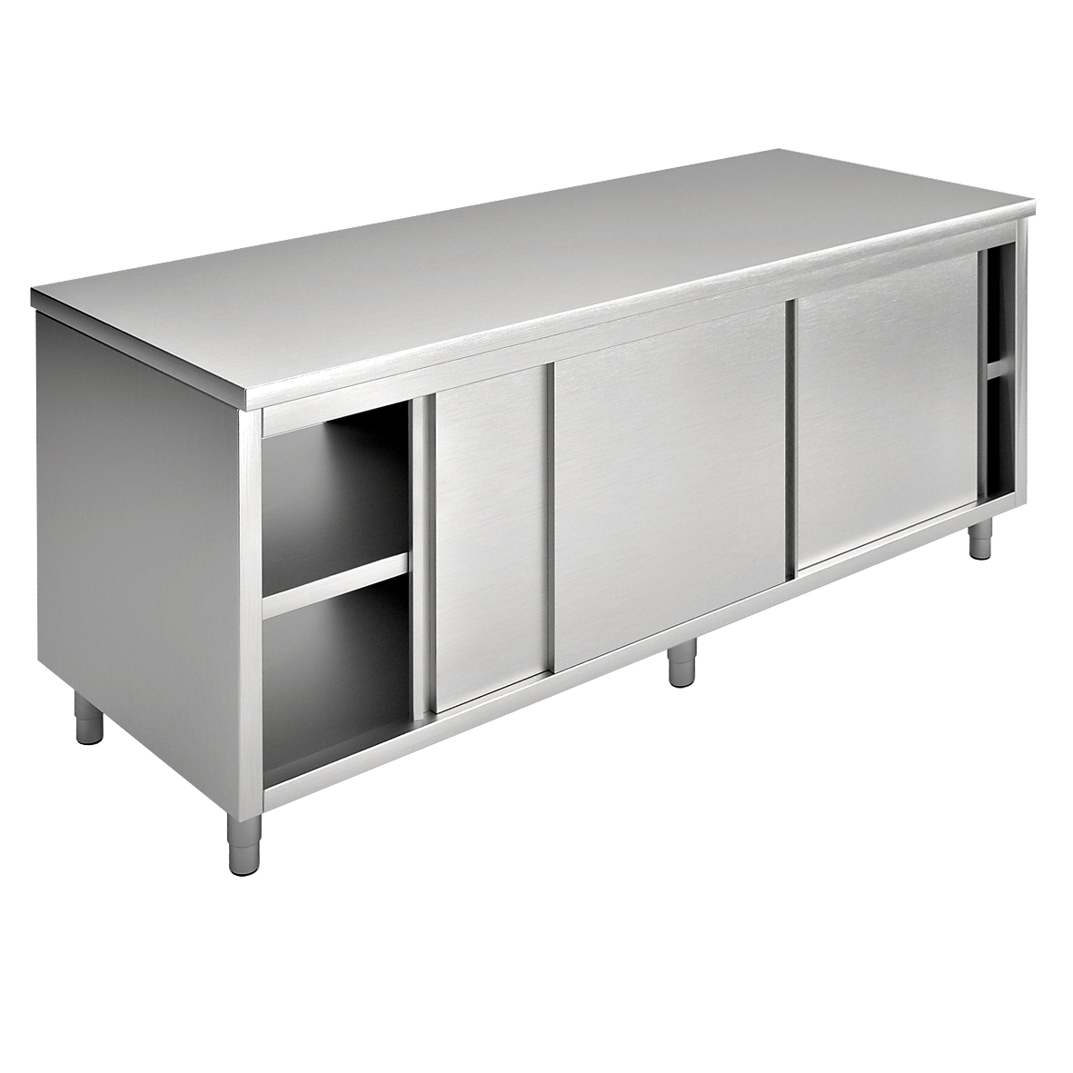 CUPBOARD WITH SLIDING DOORS, DOUBLE SIDE TOP