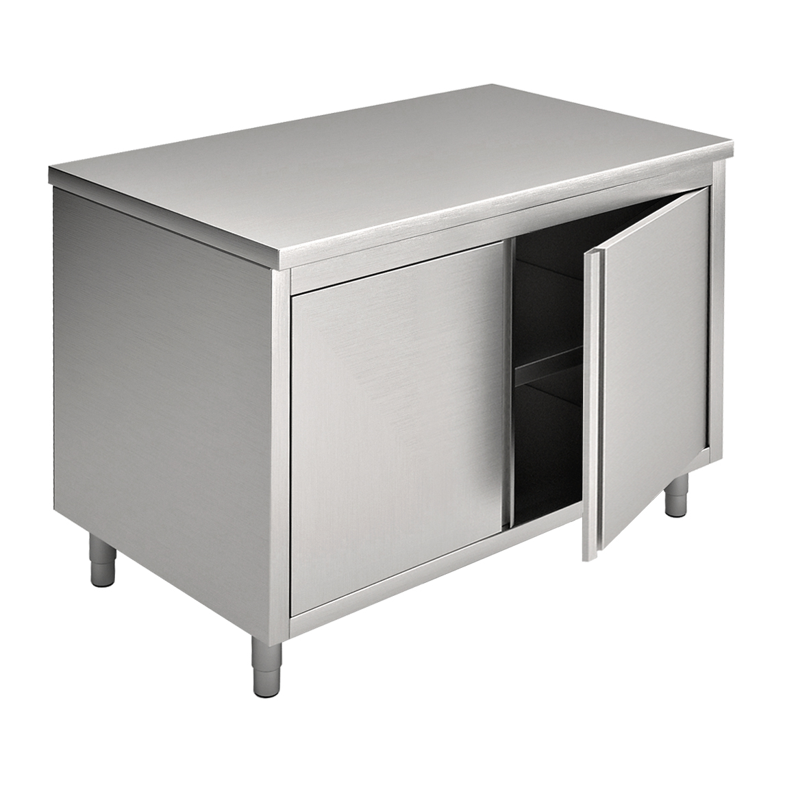 CUPBOARD WITH HINGED DOOR, DOUBLE SIDE TOP