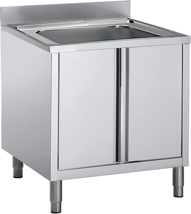 SINK ON CABINET STRUCTURE 1 BOWL CM 60X50X30H