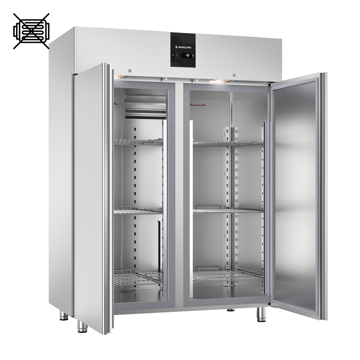 KÜHLSCHRANK -20°C ÷ -10°C GN 2/1 FÜR FERNKÜHLAGGREGAT VORGERÜST