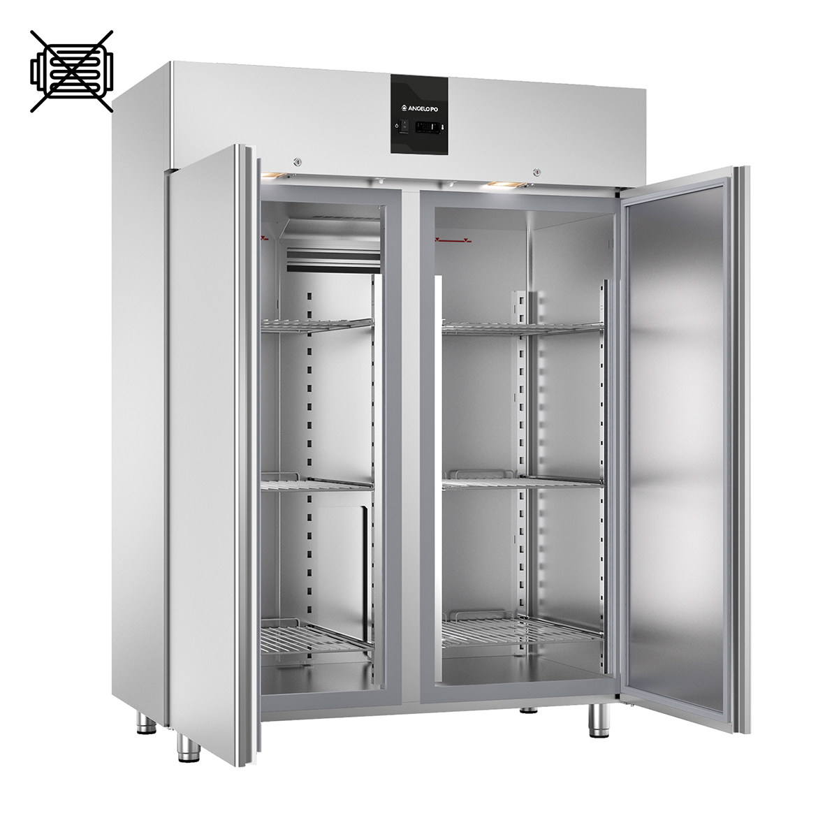 KÜHLSCHRANK -2°C ÷ +8°C GN 2/1 FÜR FERNKÜHLAGGREGAT VORGERÜST