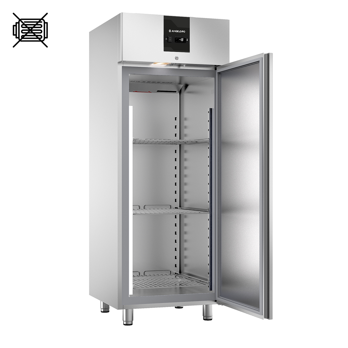 KÜHLSCHRANK -20°C ÷ -10°C GN 2/1 FÜR FERNKÜHLAGGREGAT VORGERÜST