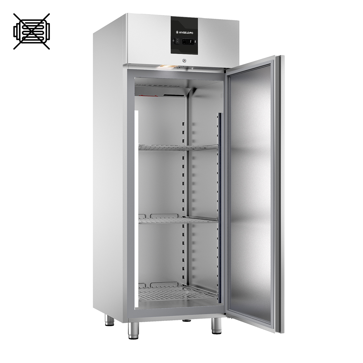 KÜHLSCHRANK -2°C ÷ +8°C GN 2/1 FÜR FERNKÜHLAGGREGAT VORGERÜST