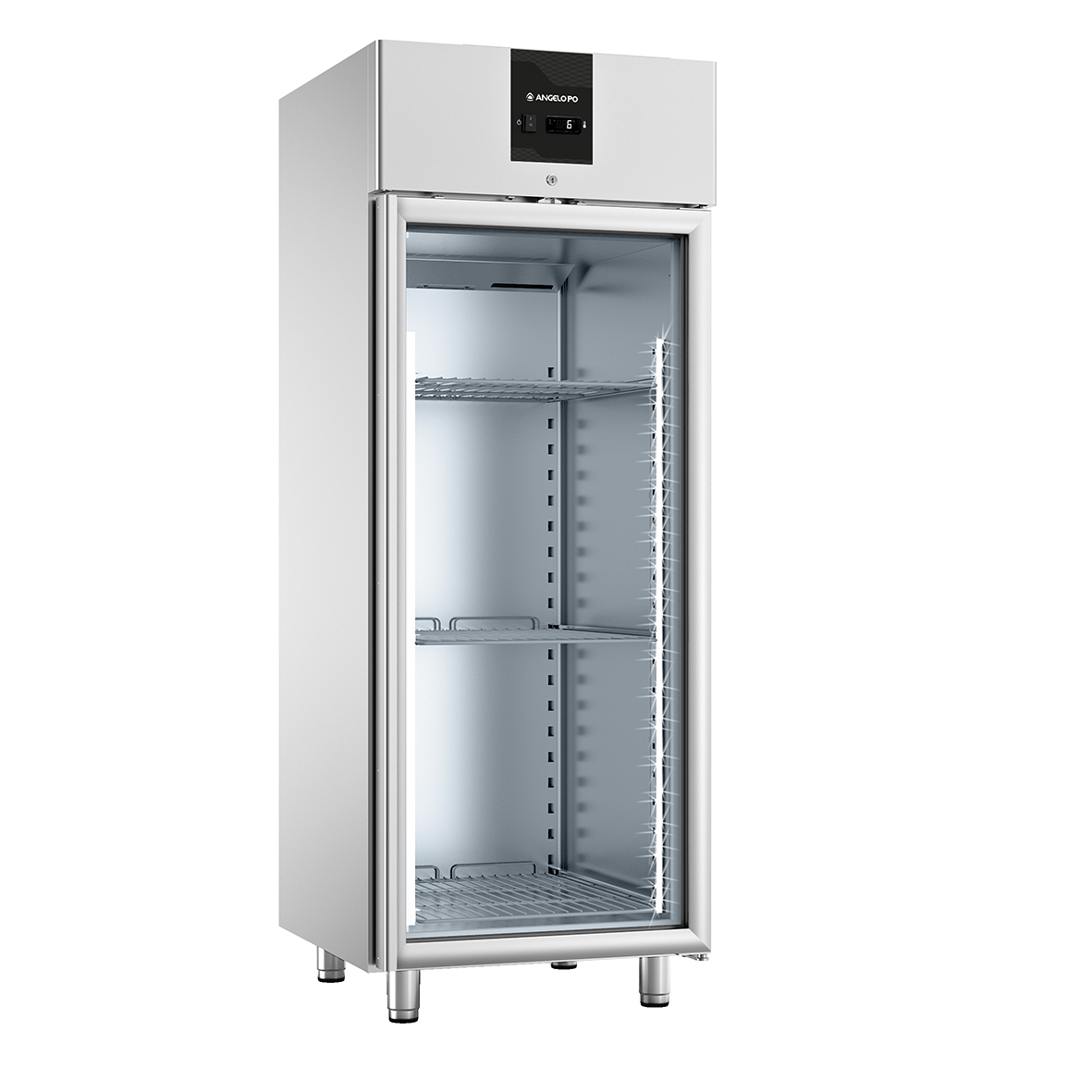 KÜHLSCHRANK MIT GLASTÜR 0°C ÷ +10°C GN 2/1