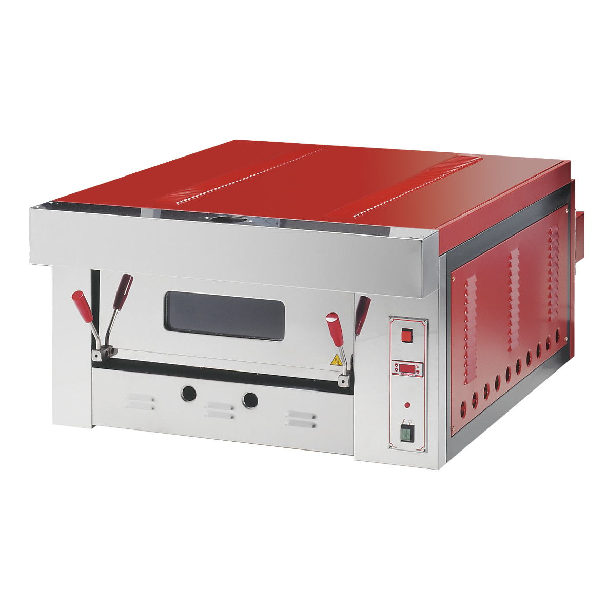 HORNO GAS PARA PIZZA UNA CÁMARA PARA 4 PIZZAS DIAMETRO 28 CM