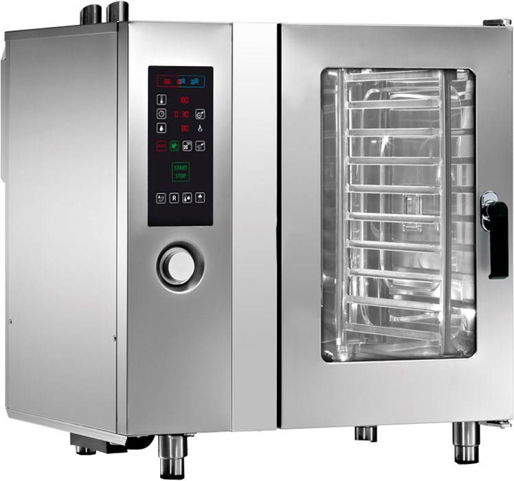 PLUS GAS COMBI OVEN 10X GN 1/1 WITH RIGHT-HAND DOOR OPENING
