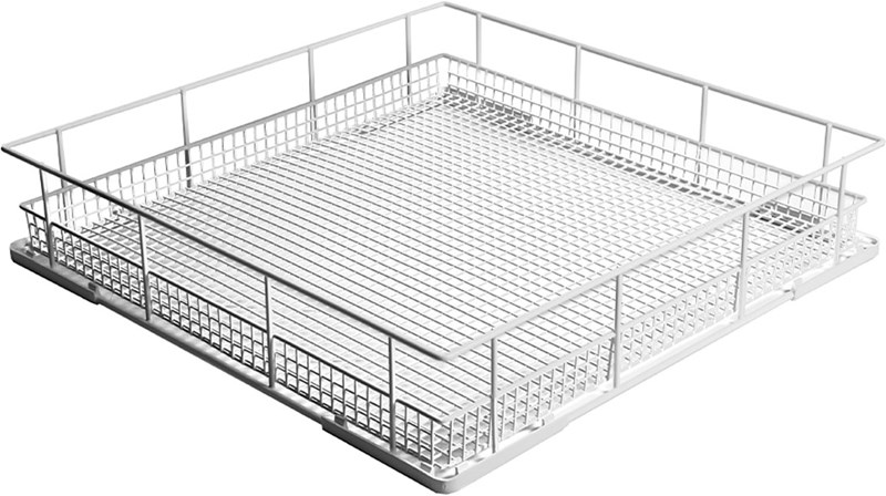 BASKET 50x50 FLAT IN PLASTIC-COATED WIRE