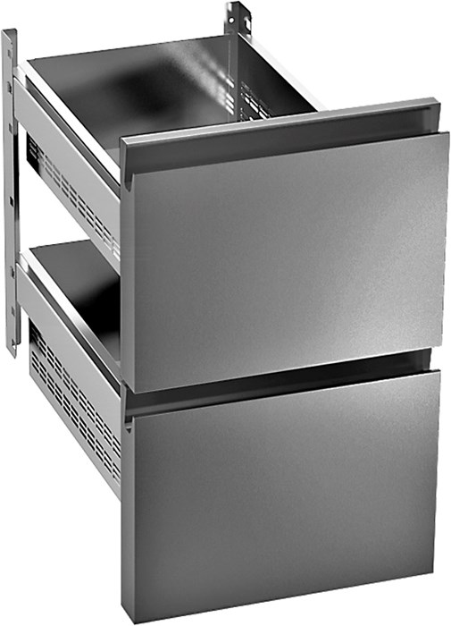 2 DRAWERS 1/2 MADE OF SPECIAL ANTI-FINGERPRINT STEEL