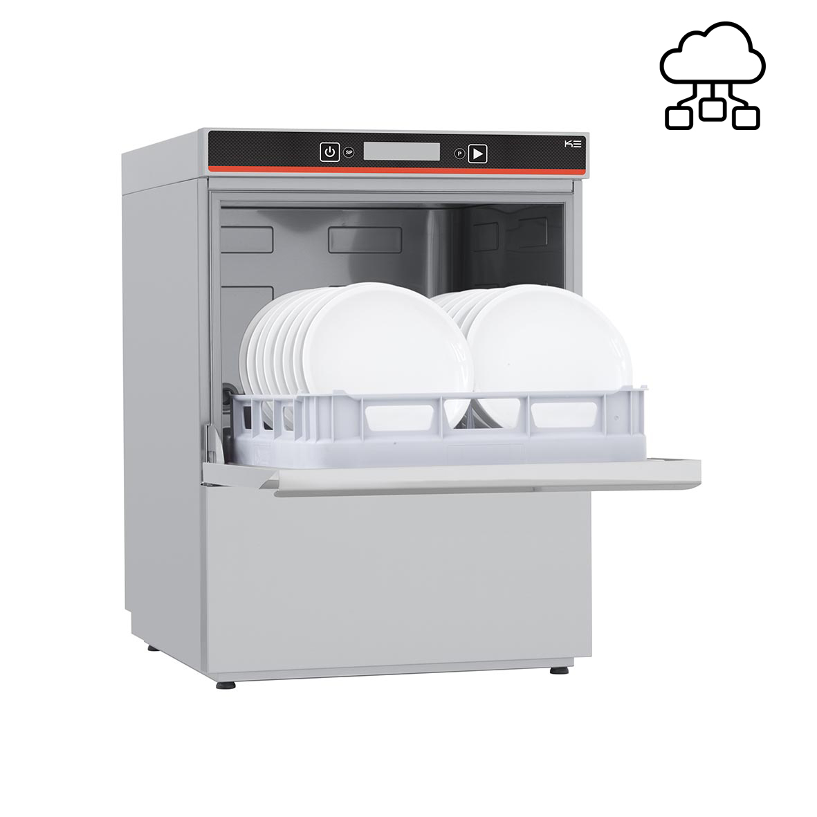 DISHWASHER 60 BASKETS/H BASKET 50x50 CM SINGLE PHASE