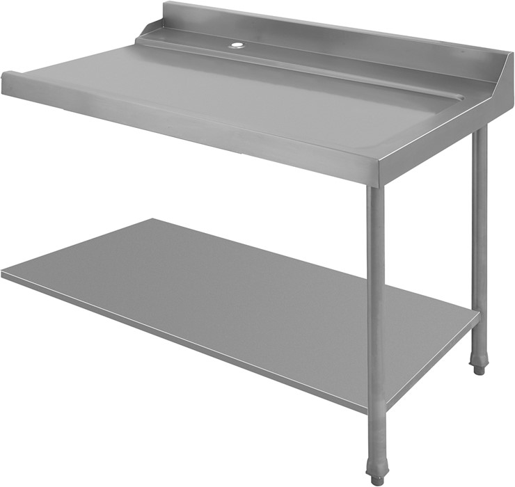 Off Loading Table Right load-unload table with rear splashback professional - ket12ad