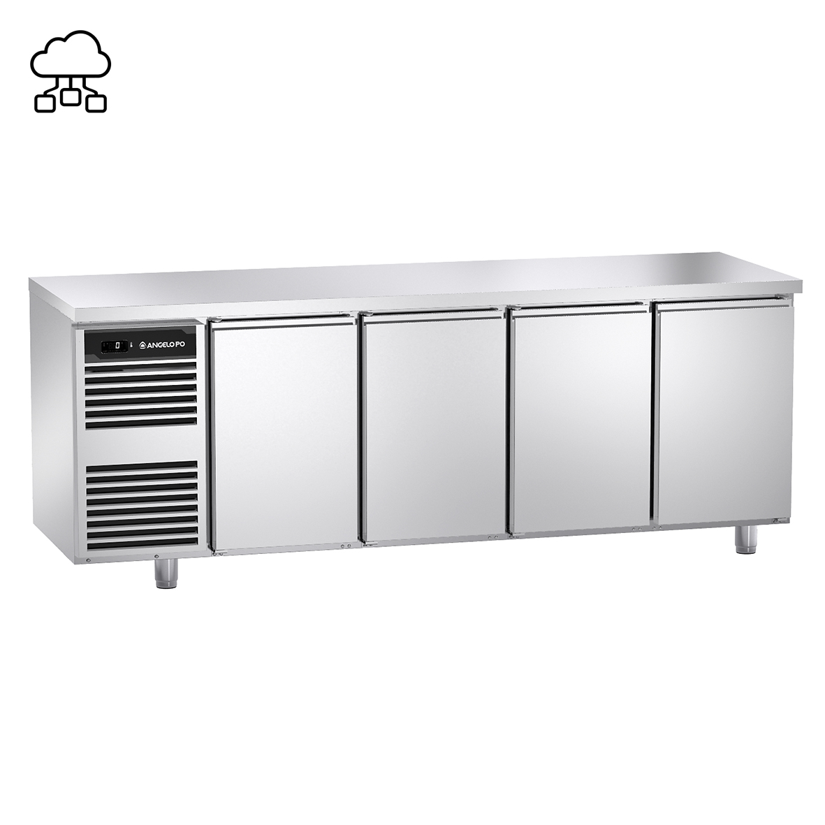 BASE REFRIGERATA -2°C ÷ +10°C PROFONDITA' 60 CM CON PIANO