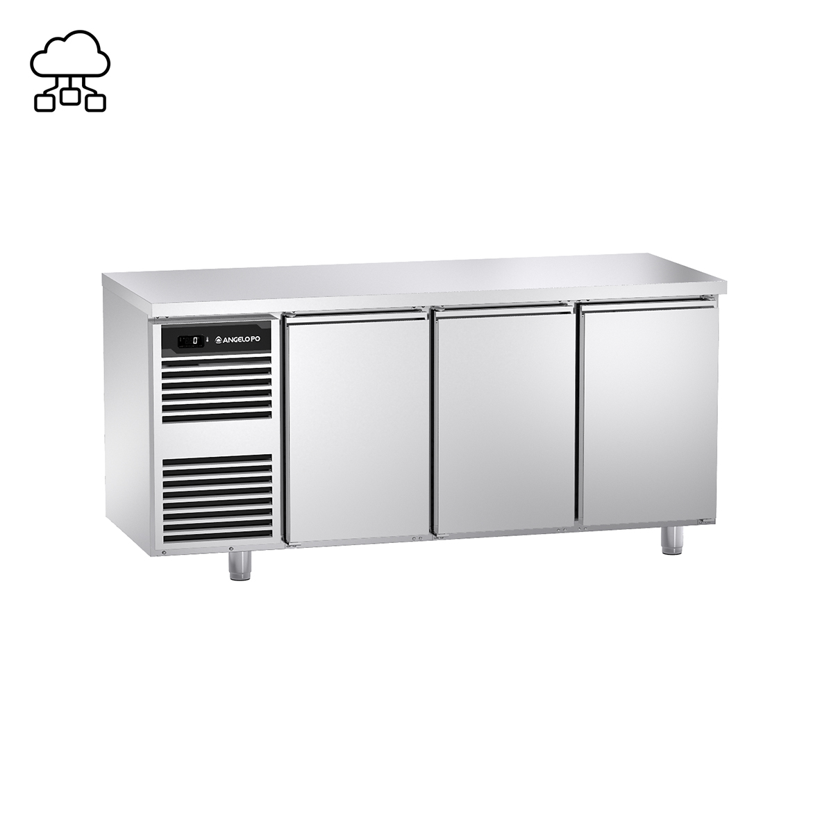 BASE REFRIGERATA -2°C ÷ +10°C PROFONDITA' 60 CM CON PIANO