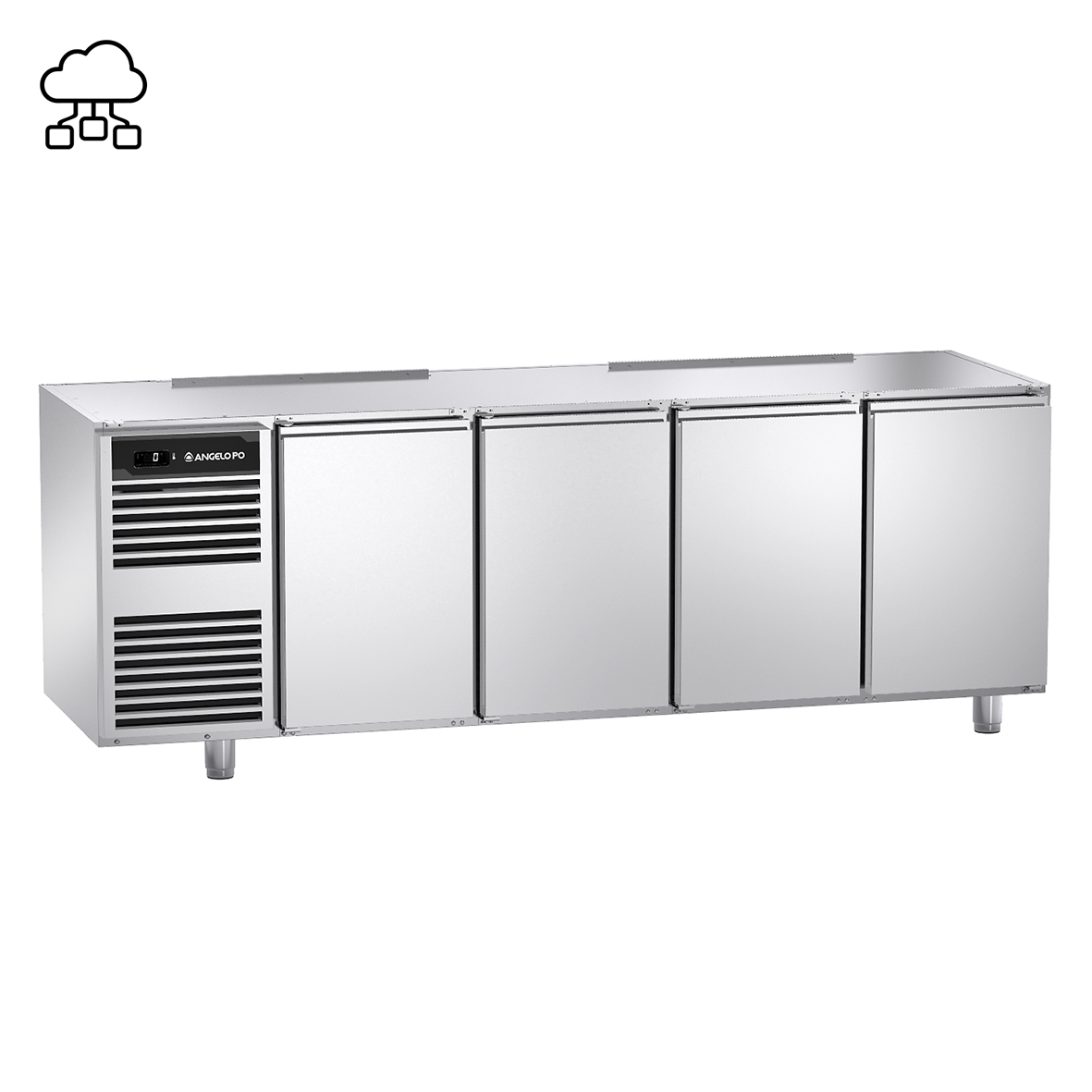 BASE REFRIGERATA -2°C ÷ +10°C PROFONDITA' 70 CM GN 1/1 SENZA PIANO