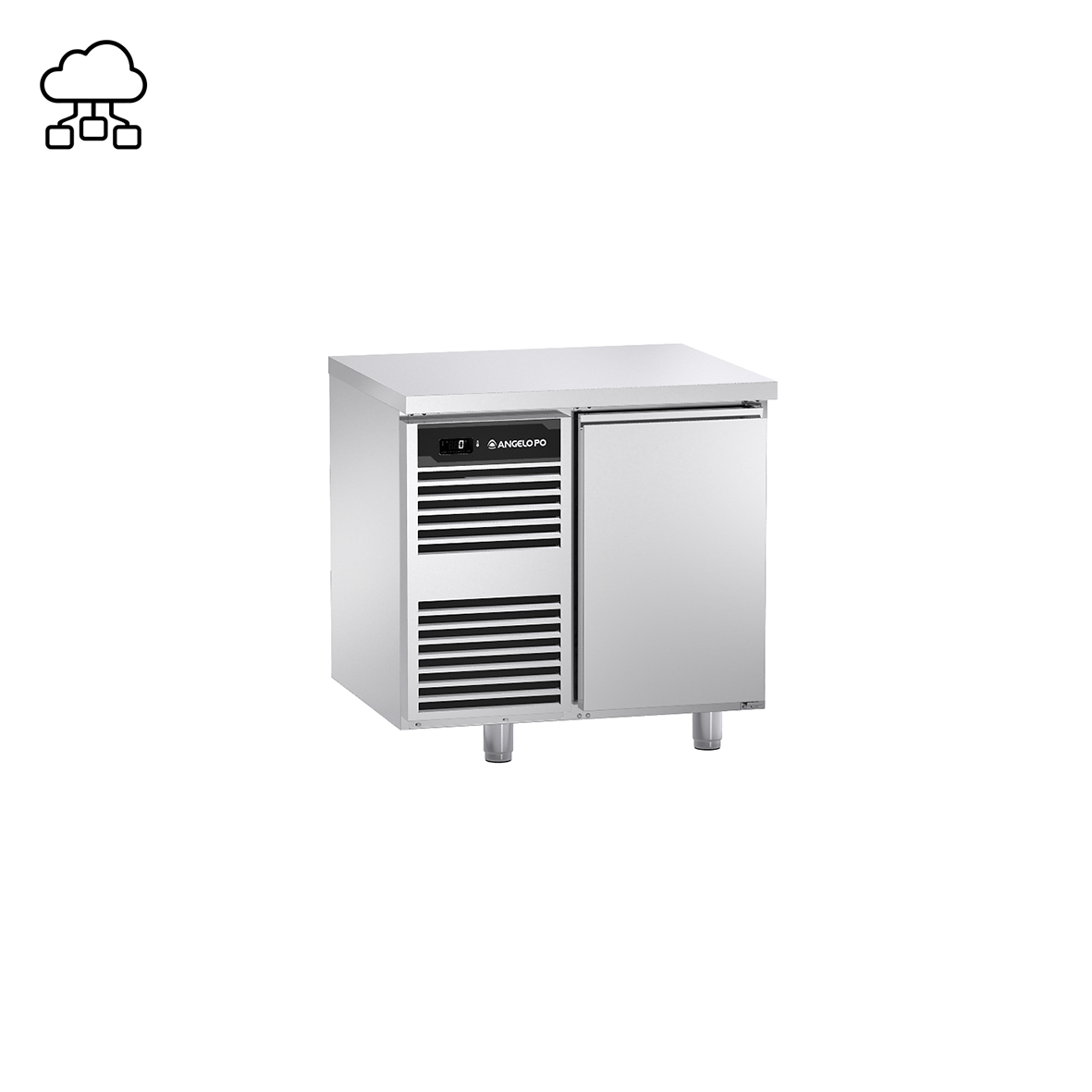 BASE REFRIGERATA -2°C ÷ +10°C PROFONDITA' 70 CM GN 1/1 CON PIANO