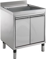 SINK ON CABINET STRUCTURE 1 BOWL CM 40X50X25H