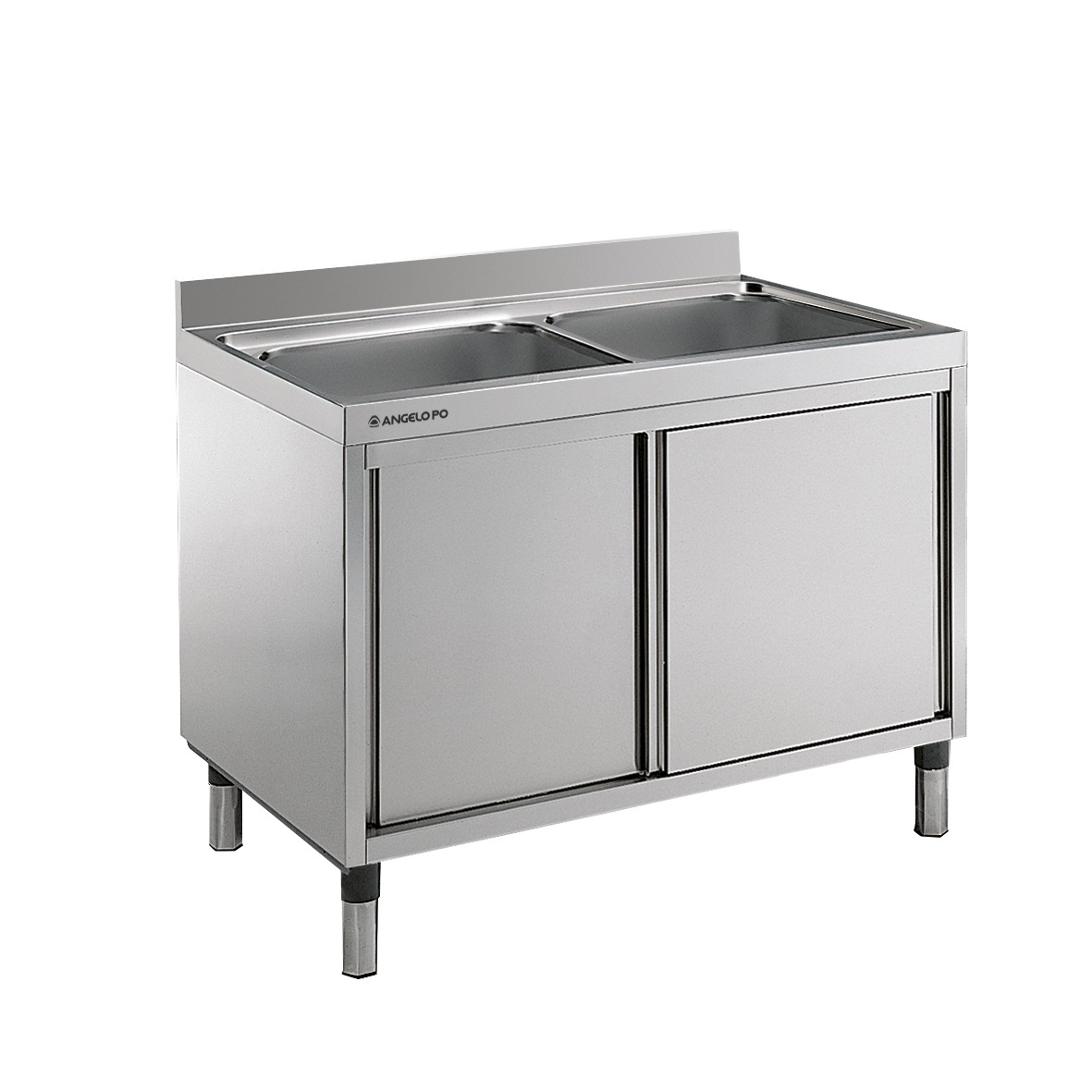 FREGADERO SOBRE ARMARIO 2 SENOS CM 40X50X25H