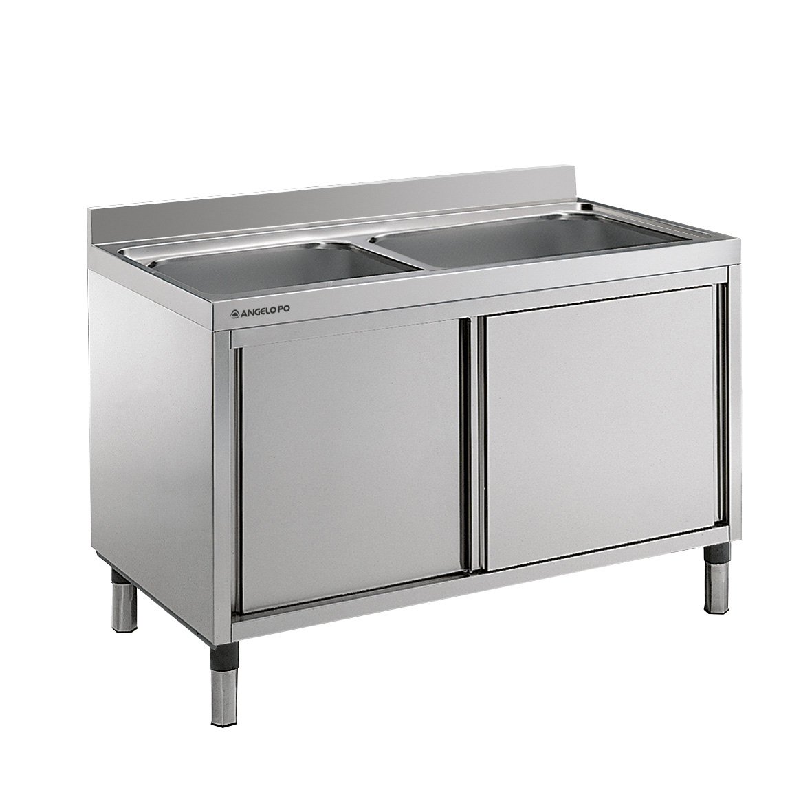 FREGADERO SOBRE ARMARIO 2 SENOS CM 40X50X25H CM 60