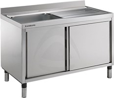 CABINET SINK 1 BOWL CM 60X50X37.5H RIGHT DRAINER