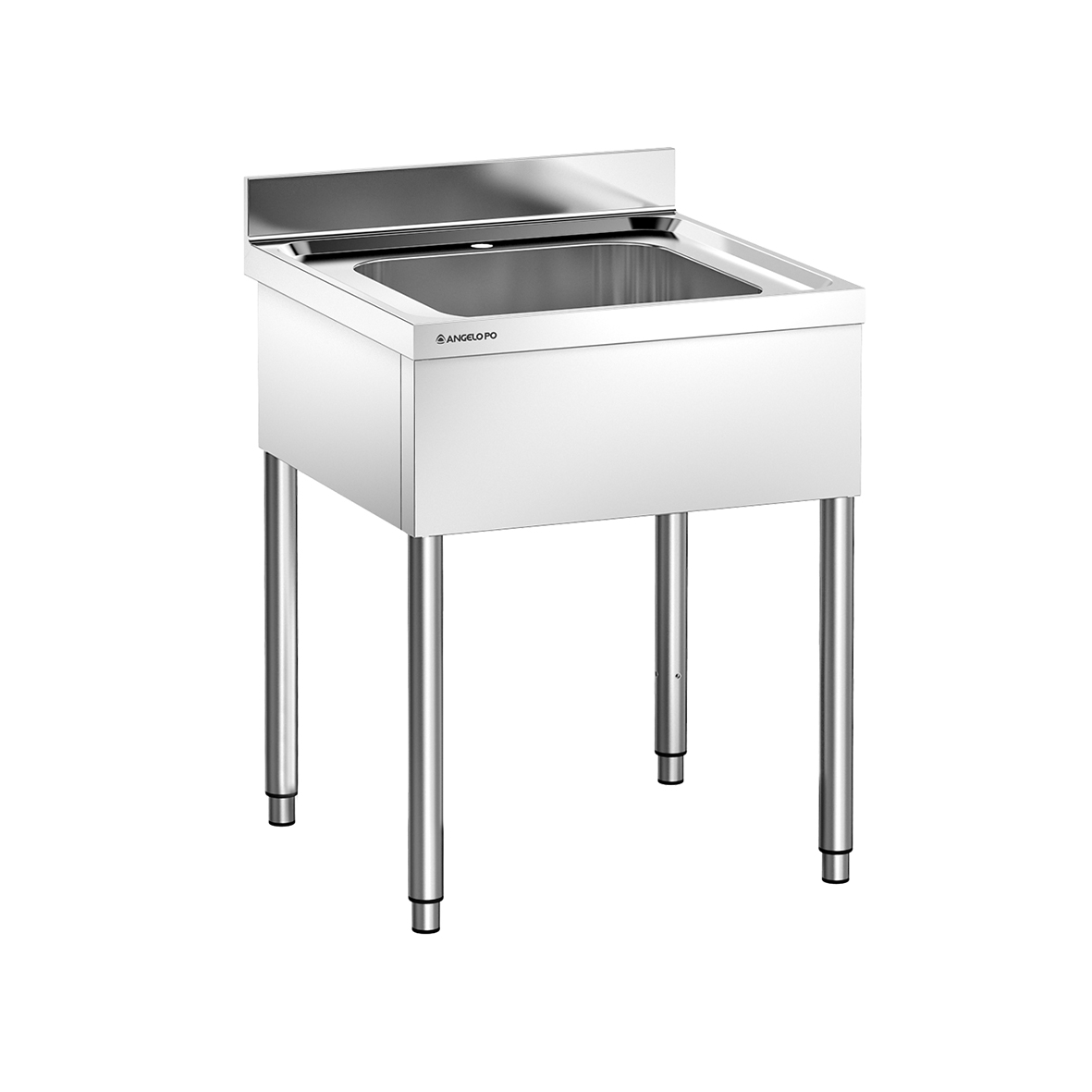 LAVELLO SU GAMBE 1 VASCA CM 50X50X30H