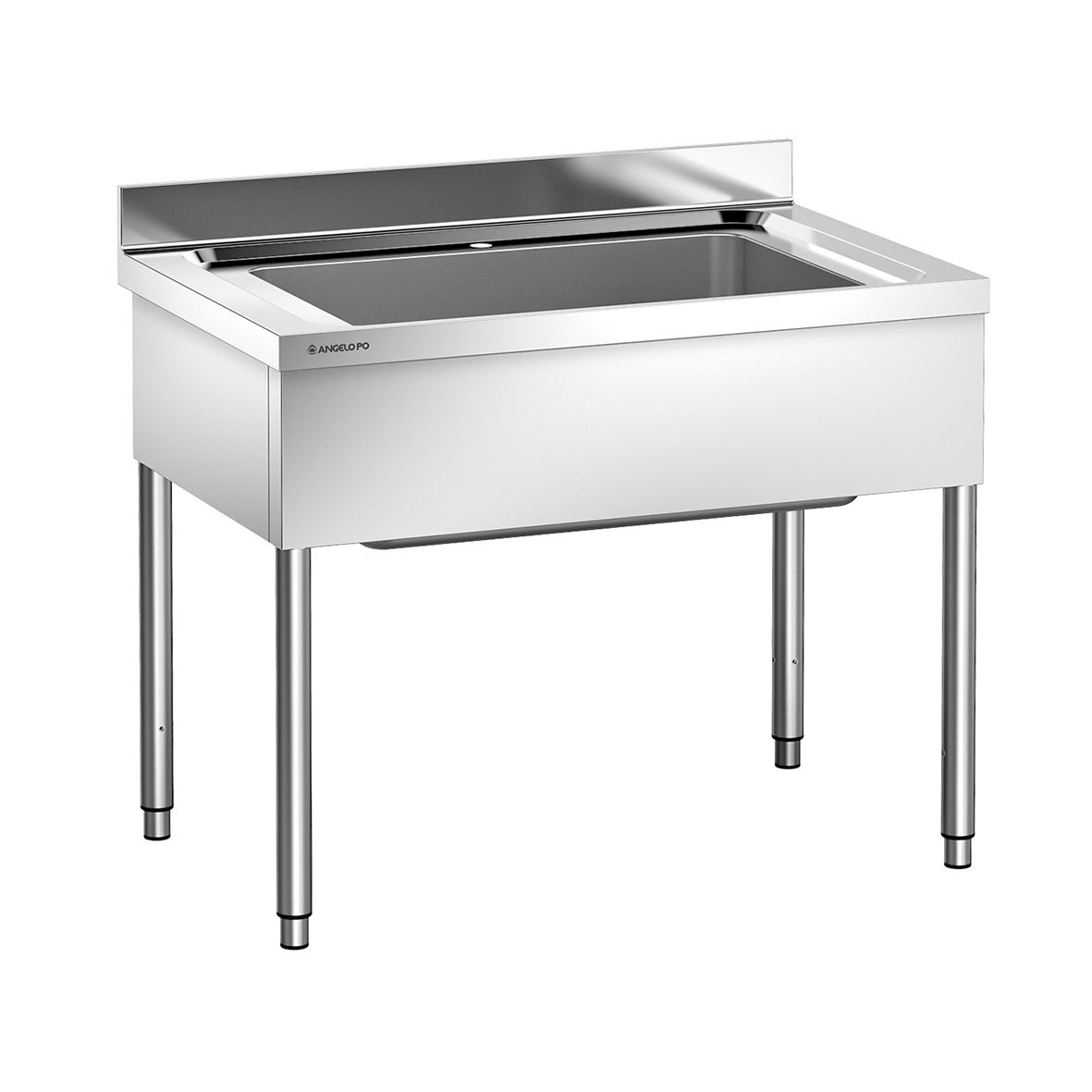 LAVELLO SU GAMBE 1 VASCA CM 80X51X30H