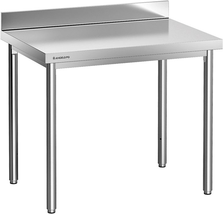 Splashback 110cm Table with worktop and rear splashback 110 cm professional - m11tja