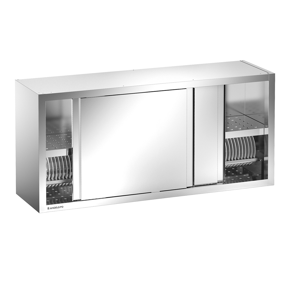 PENSILE SCOLAPIATTI CON PORTE A COULISSE