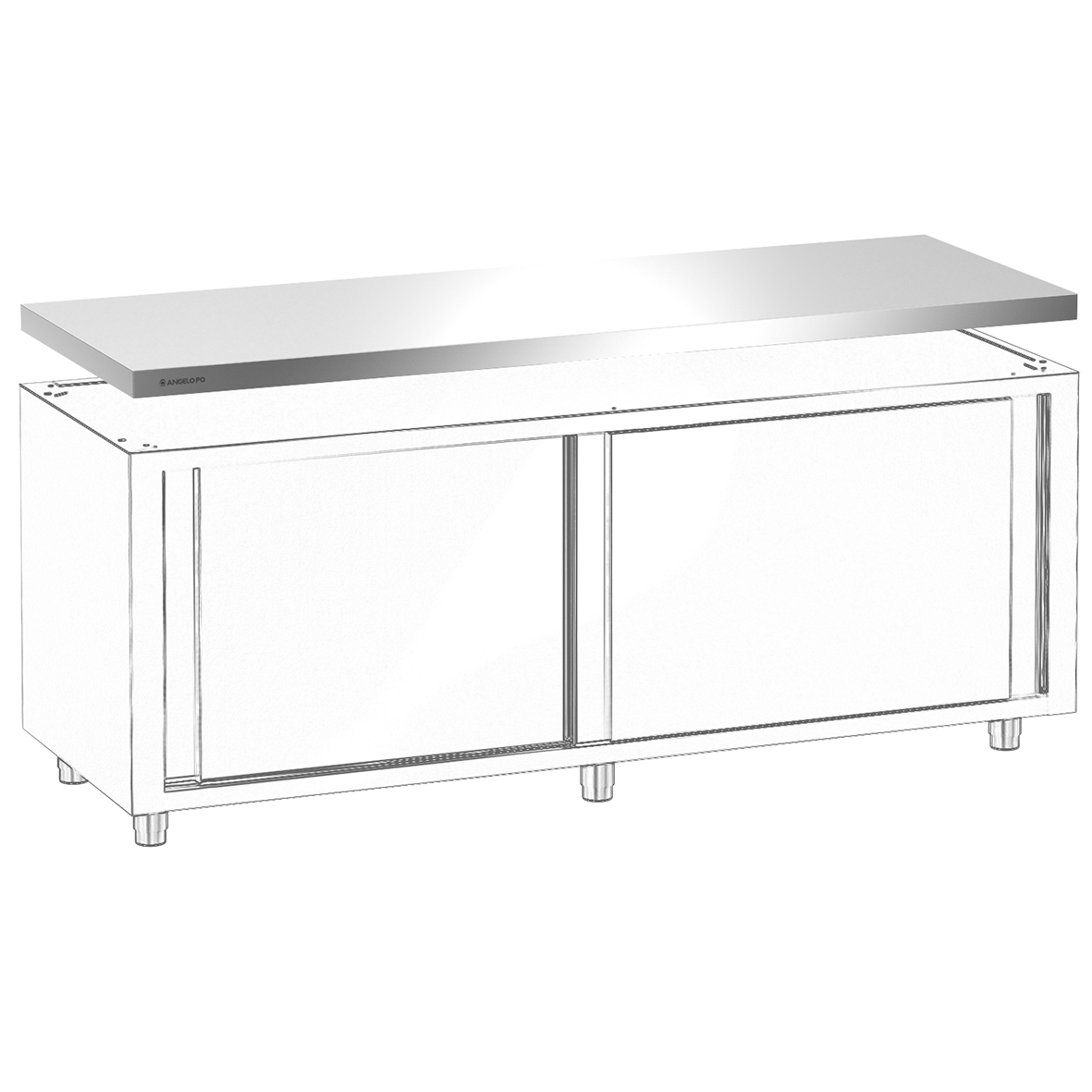 PIANO DI LAVORO 200 CM