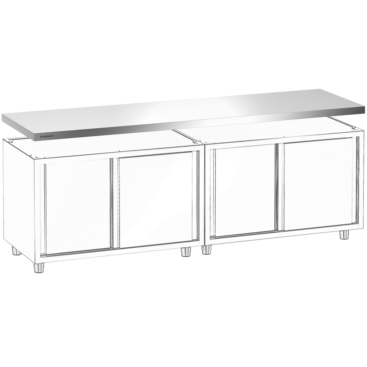 PIANO DI LAVORO 255 CM