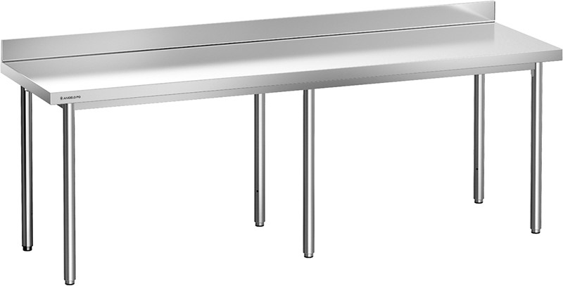 Splashback Table Table with worktop and rear splashback 290 cm professional - m29ta