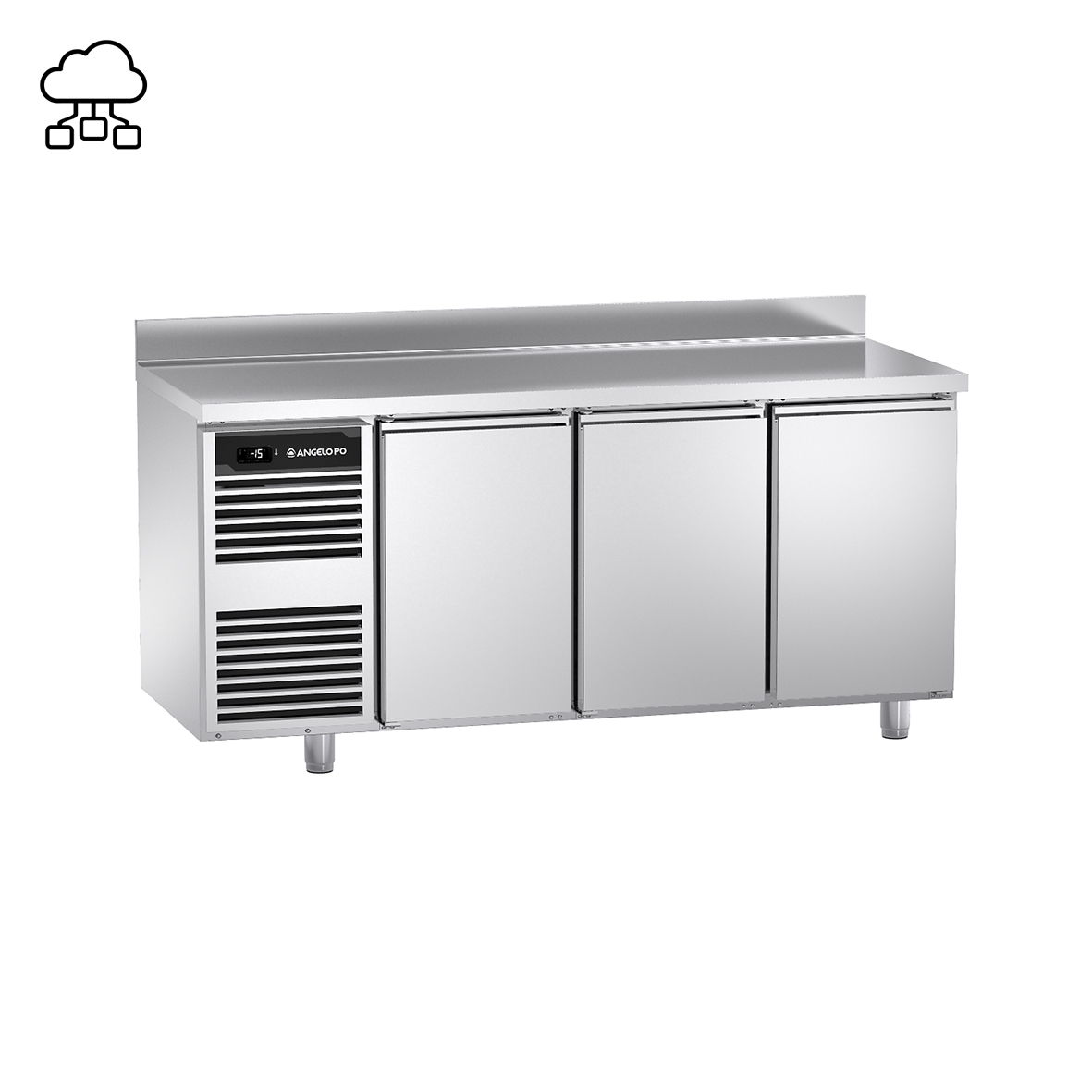 BASE REFRIGERATA -22°C ÷ -15°C PROFONDITA' 60 CM PIANO CON ALZATINA