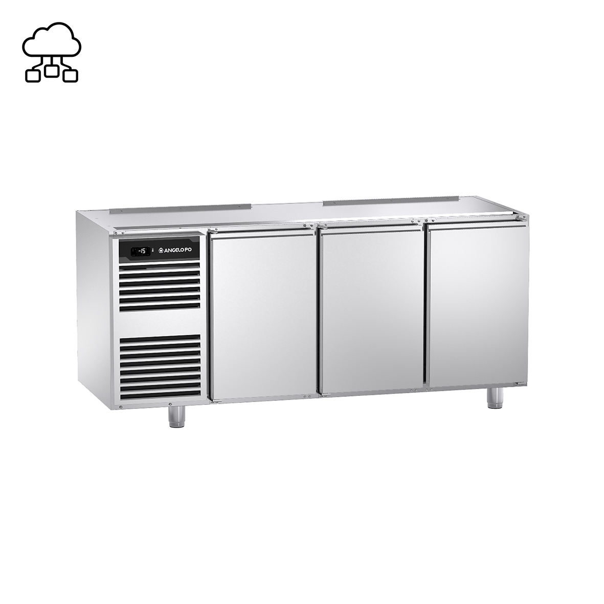 BASE REFRIGERATA -22°C ÷ -15°C PROFONDITA' 70 CM GN 1/1 SENZA PIANO