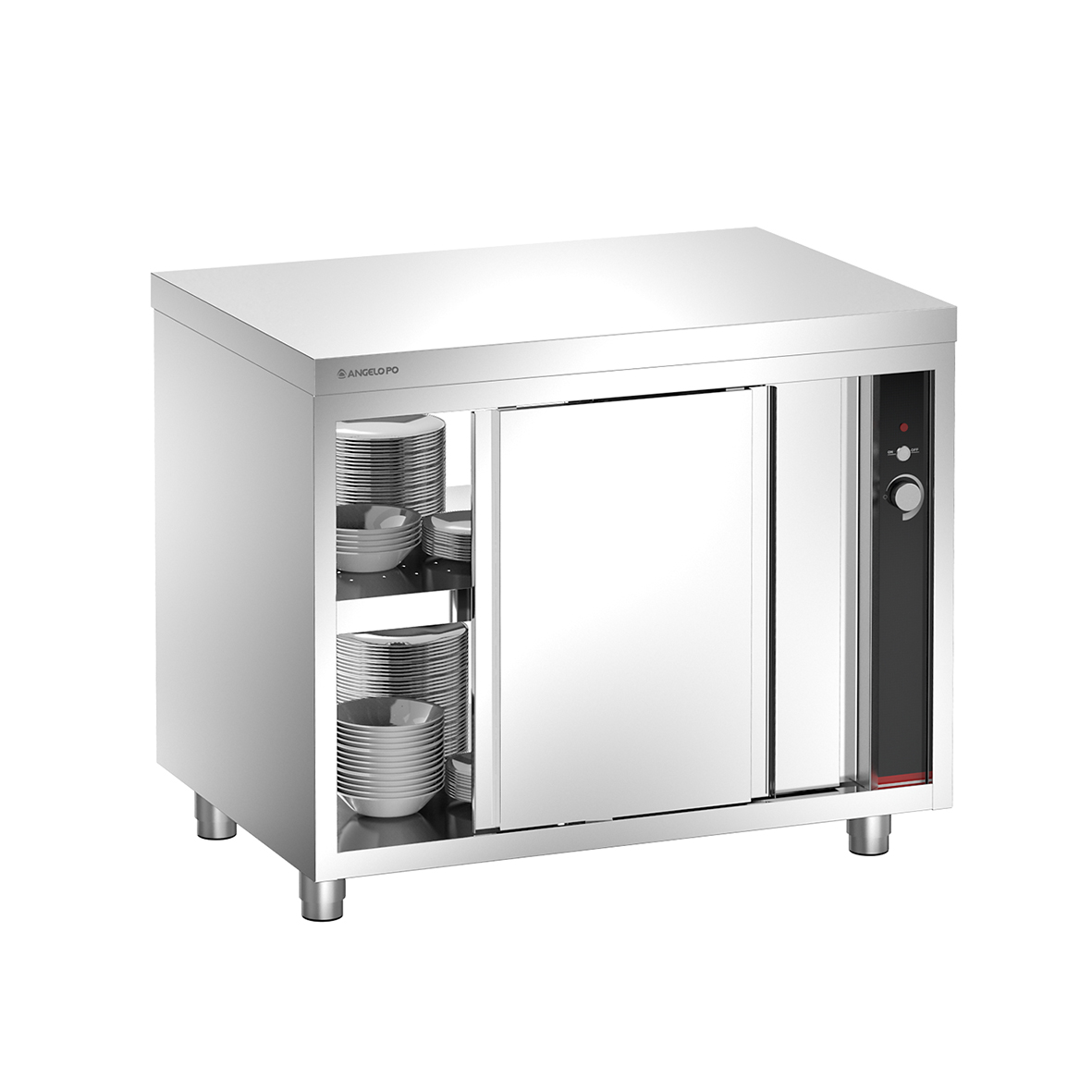 HEATED CUPBOARD BOTH SIDE SLIDING DOORS