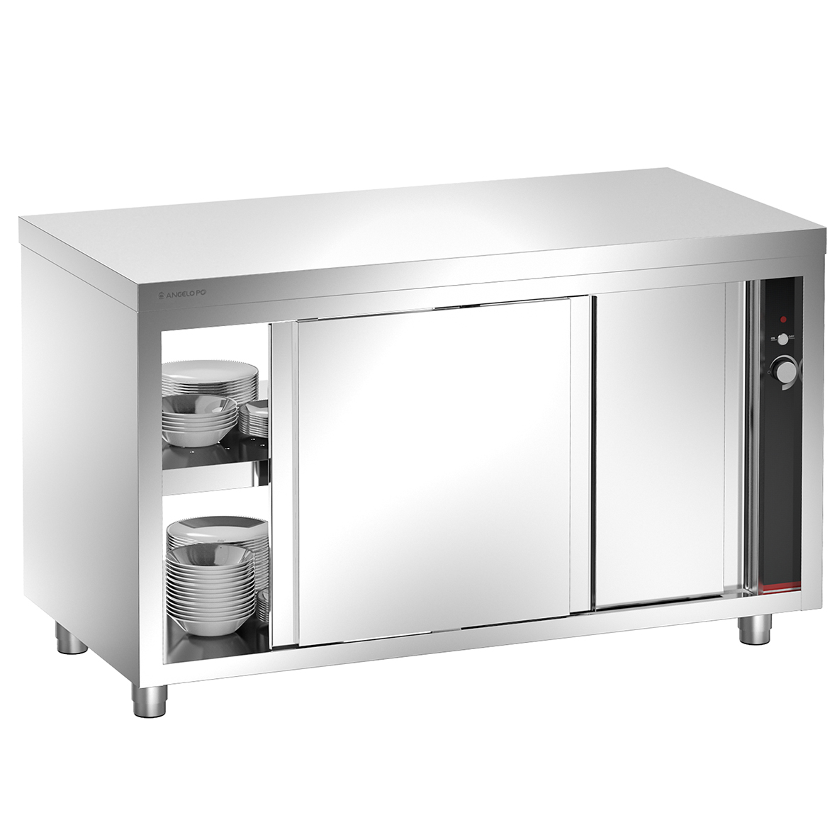 HEATED CUPBOARD BOTH SIDE SLIDING DOORS