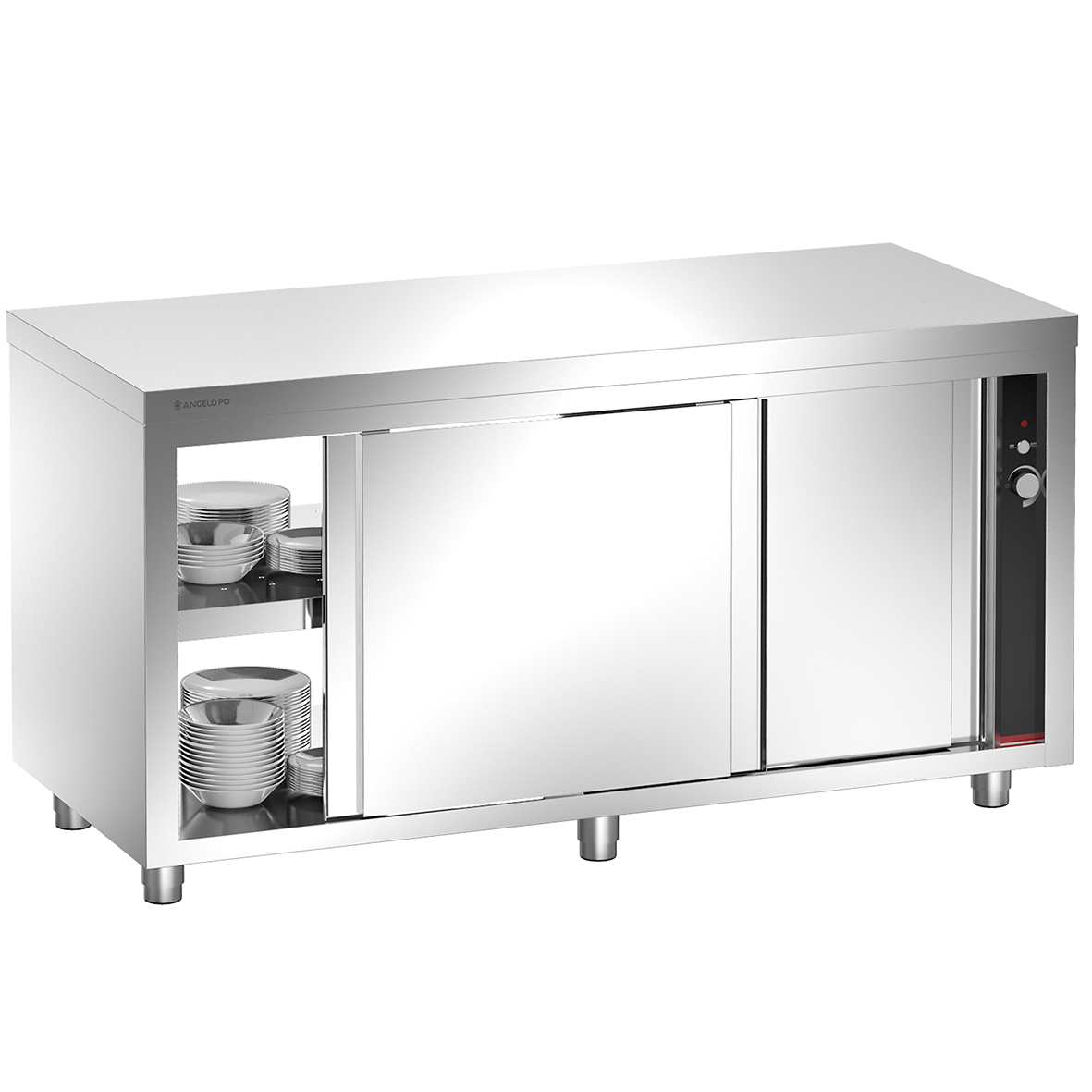 HEATED CUPBOARD BOTH SIDE SLIDING DOORS