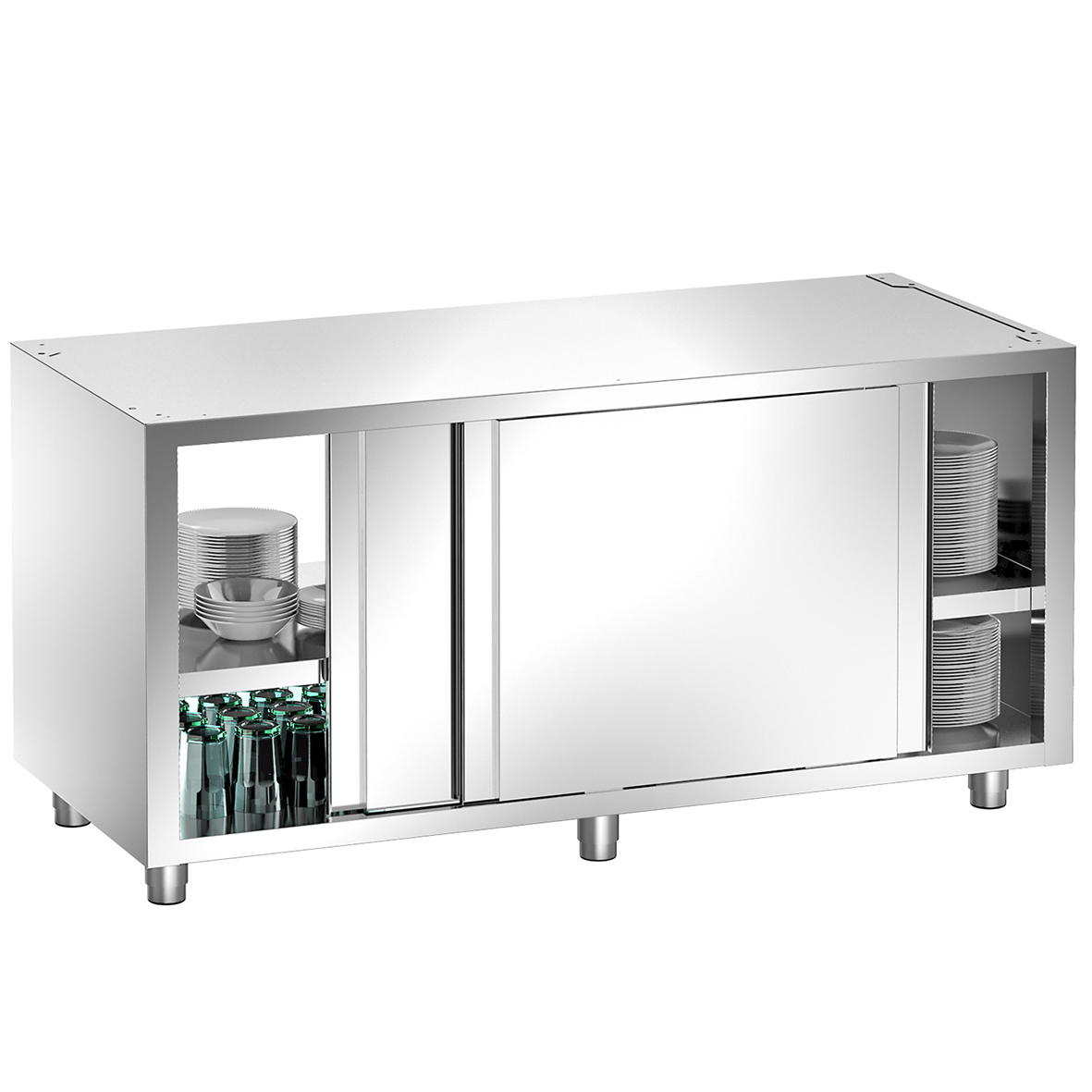 CUPBOARD WITHOUT WORKTOP BOTH SIDE SLIDING DOORS