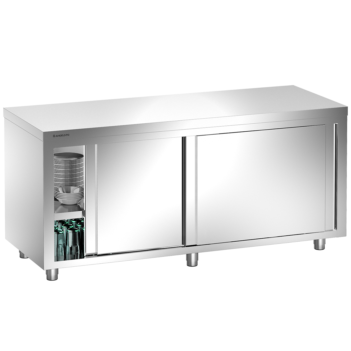 TAVOLO ARMADIO PORTE A COULISSE