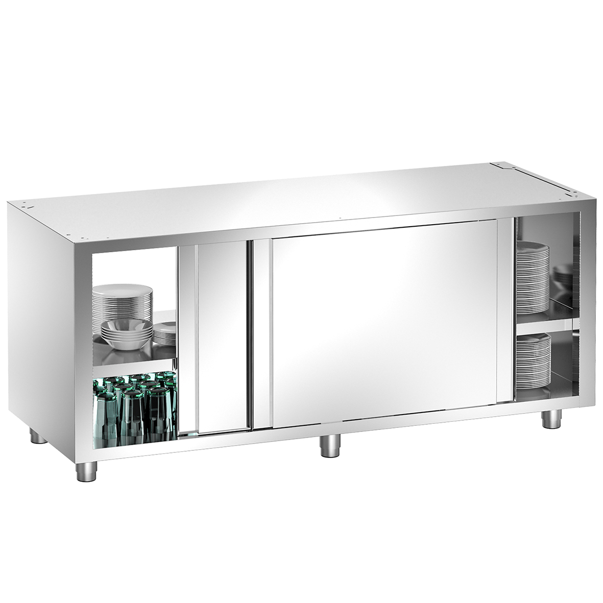 CUPBOARD WITHOUT WORKTOP BOTH SIDE SLIDING DOORS