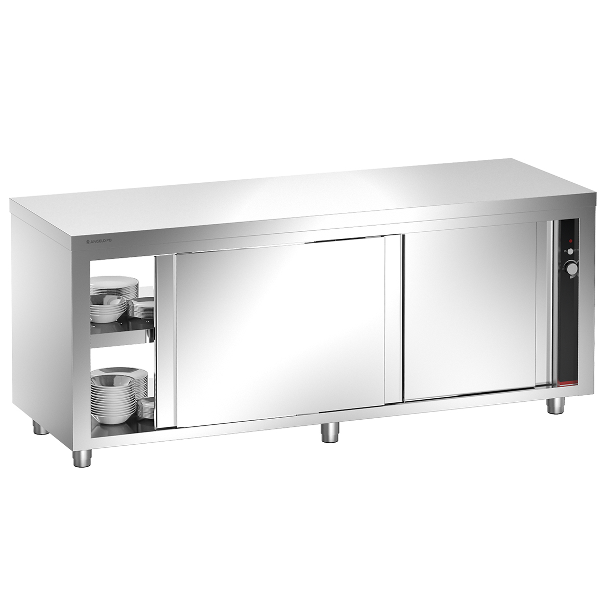 HEATED CUPBOARD BOTH SIDE SLIDING DOORS