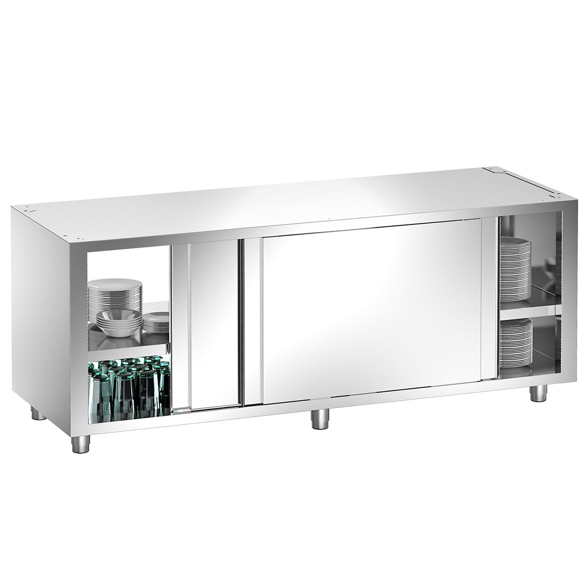 CUPBOARD WITHOUT WORKTOP BOTH SIDE SLIDING DOORS